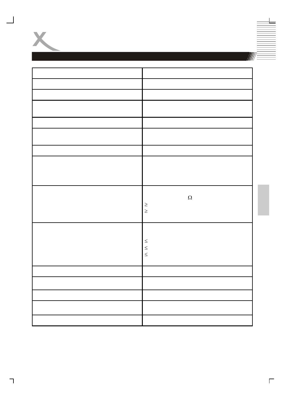 Spécificités | Xoro HSD 8410 User Manual | Page 194 / 201