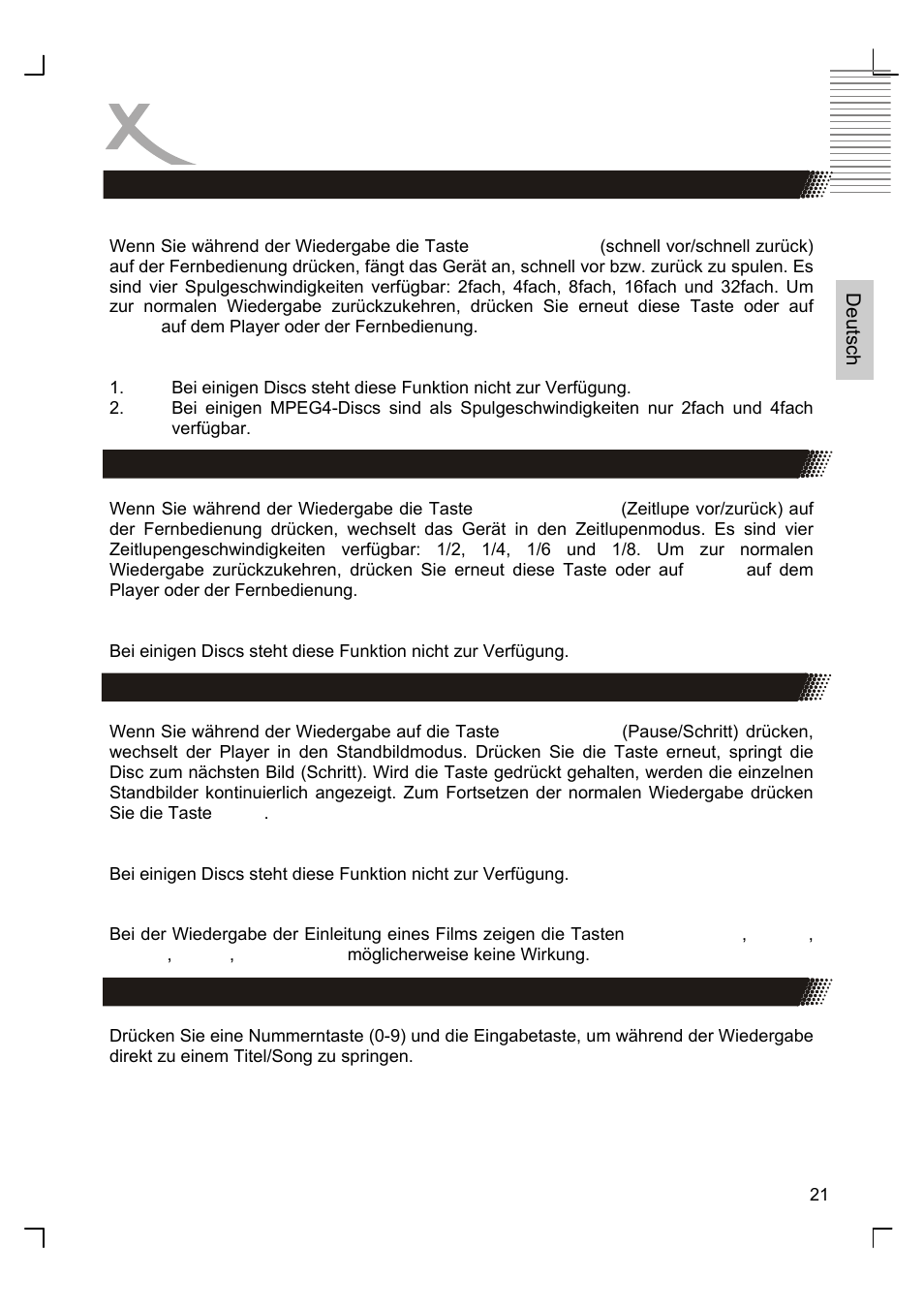 Bedienung | Xoro HSD 8410 User Manual | Page 21 / 201