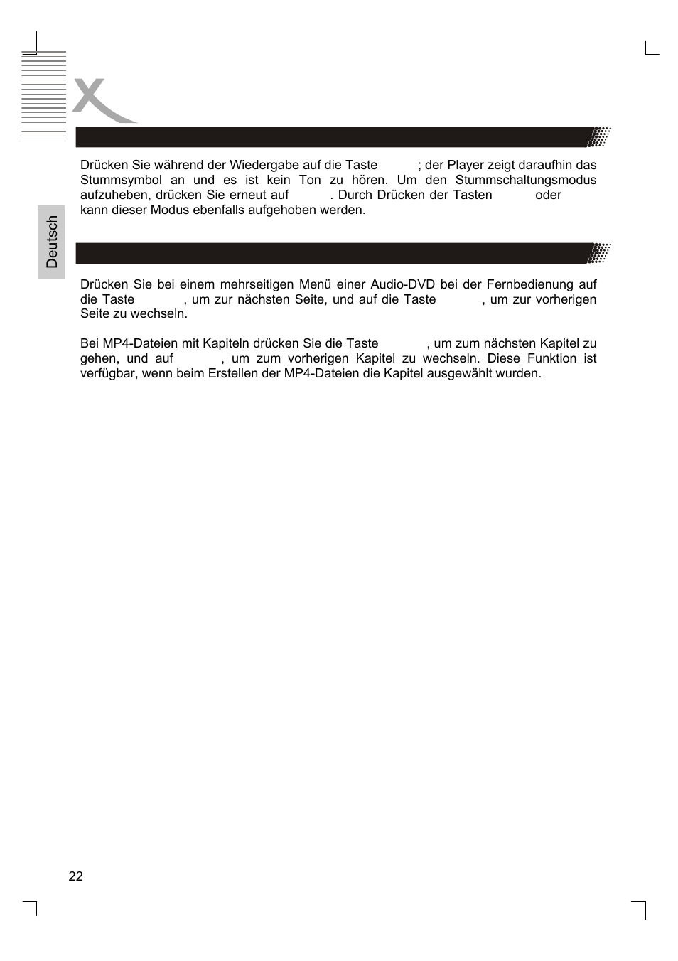 Bedienung | Xoro HSD 8410 User Manual | Page 22 / 201