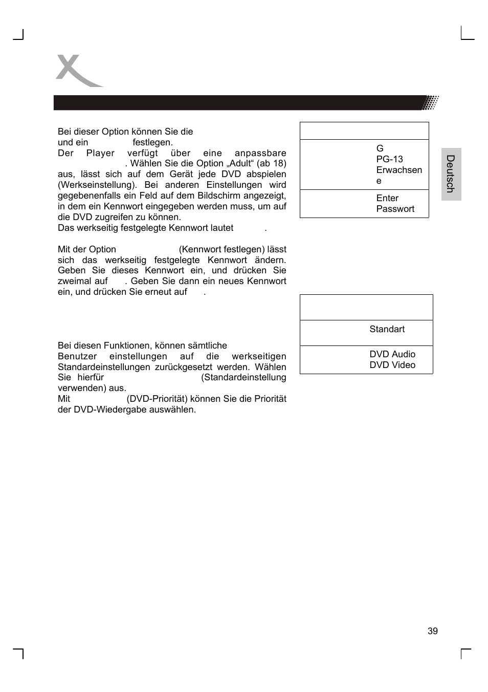 Anfangseinstellungen | Xoro HSD 8410 User Manual | Page 39 / 201