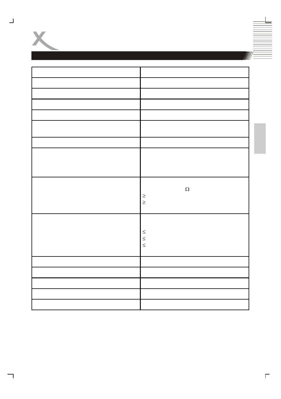 Specifications | Xoro HSD 8410 User Manual | Page 94 / 201