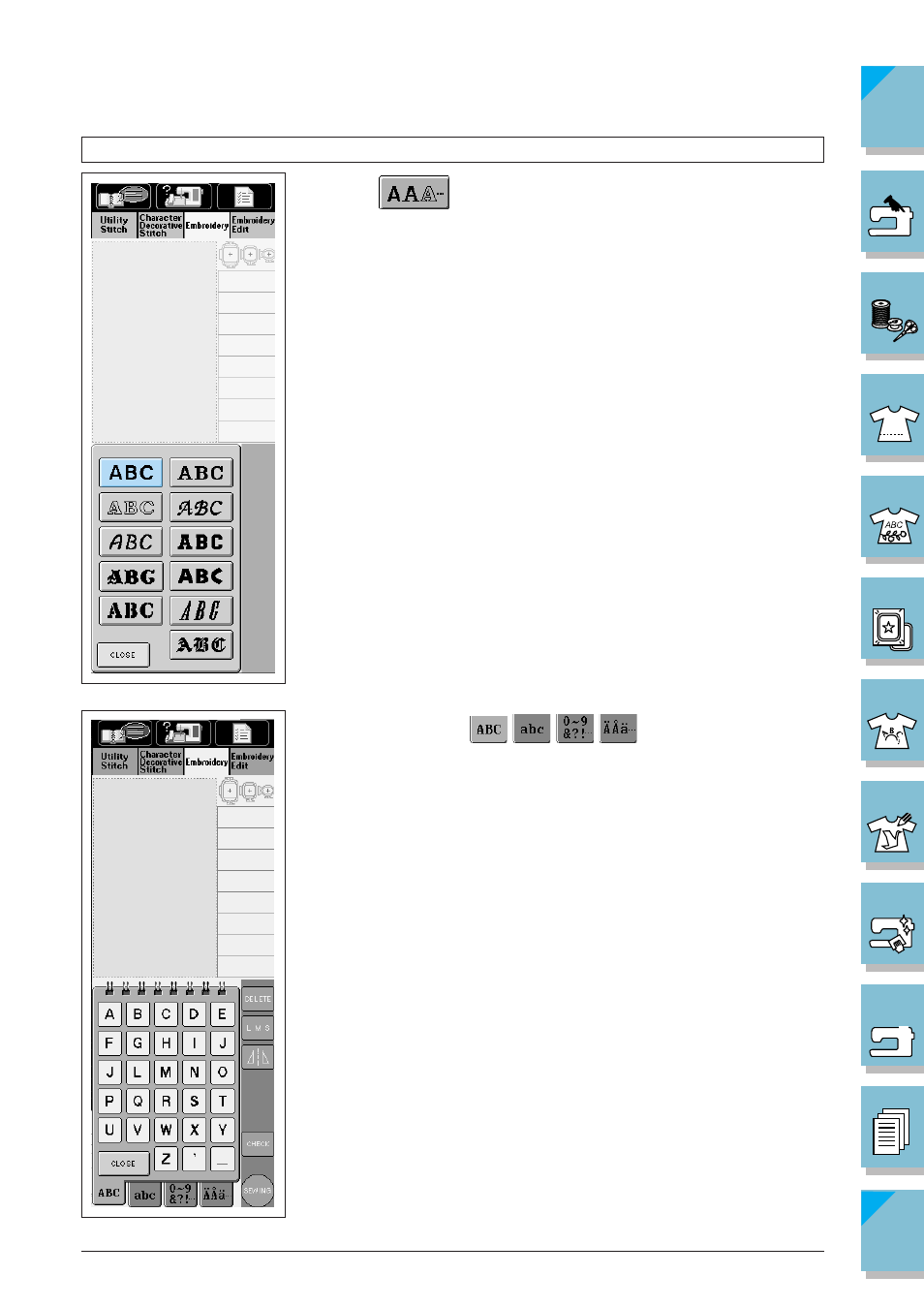 Character patterns -11 | Brother SuperGalaxie 3000 3000C 3000D 3100D User Manual | Page 186 / 319