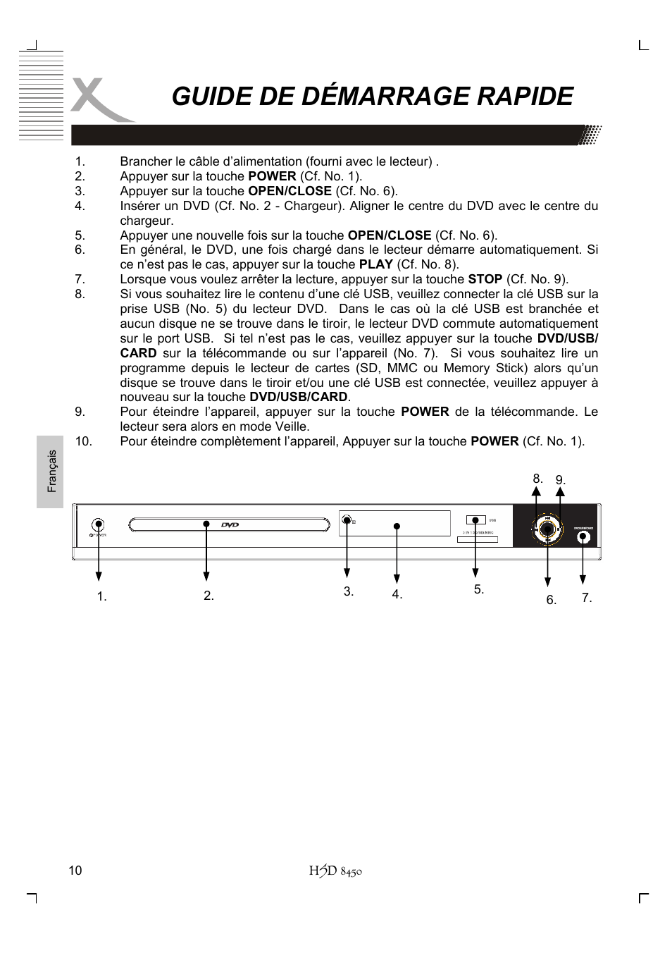 Guide de démarrage rapide | Xoro HSD 8450 User Manual | Page 166 / 262