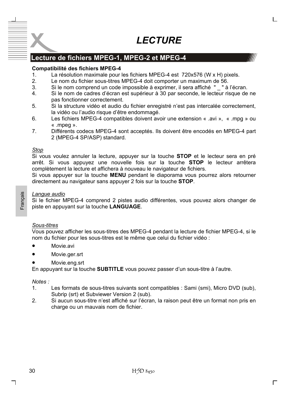 Lecture | Xoro HSD 8450 User Manual | Page 186 / 262