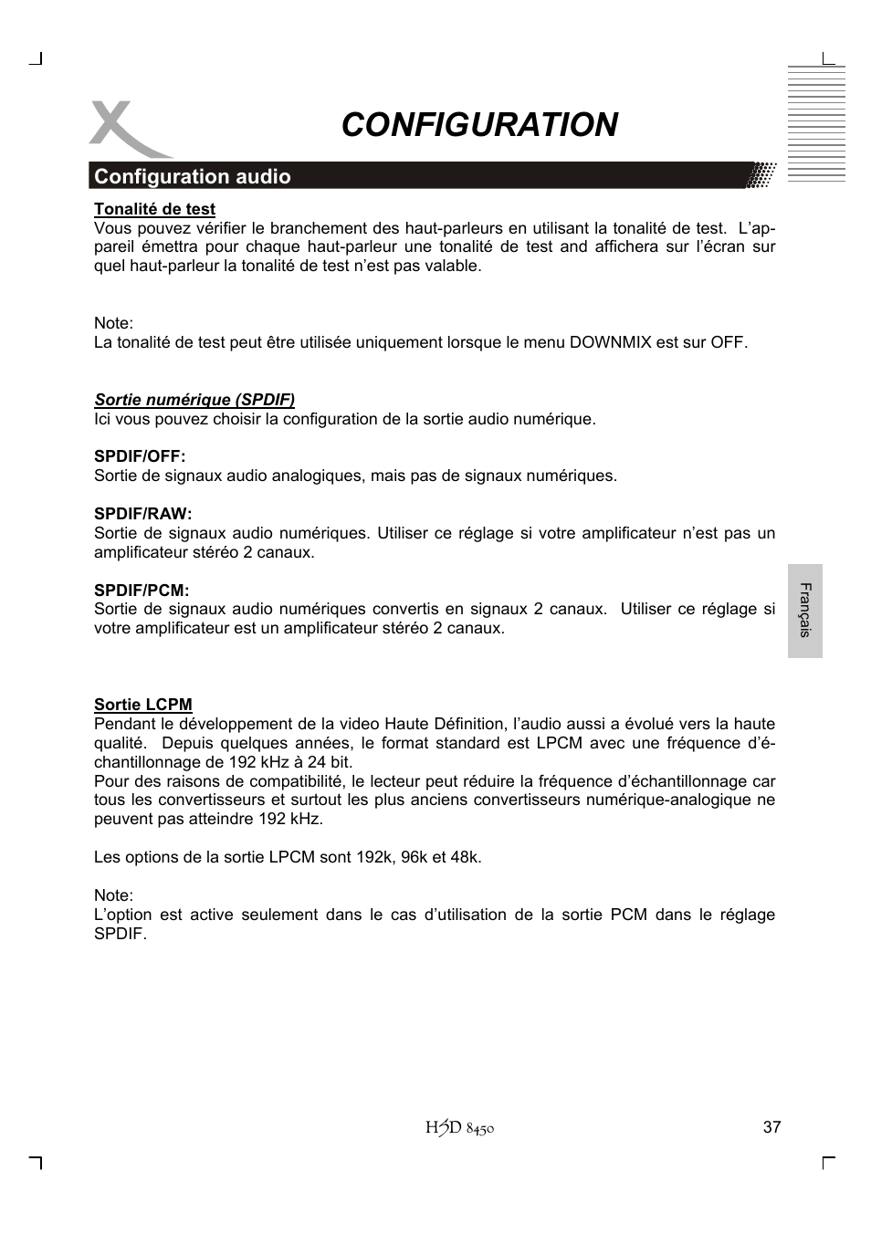 Configuration | Xoro HSD 8450 User Manual | Page 193 / 262