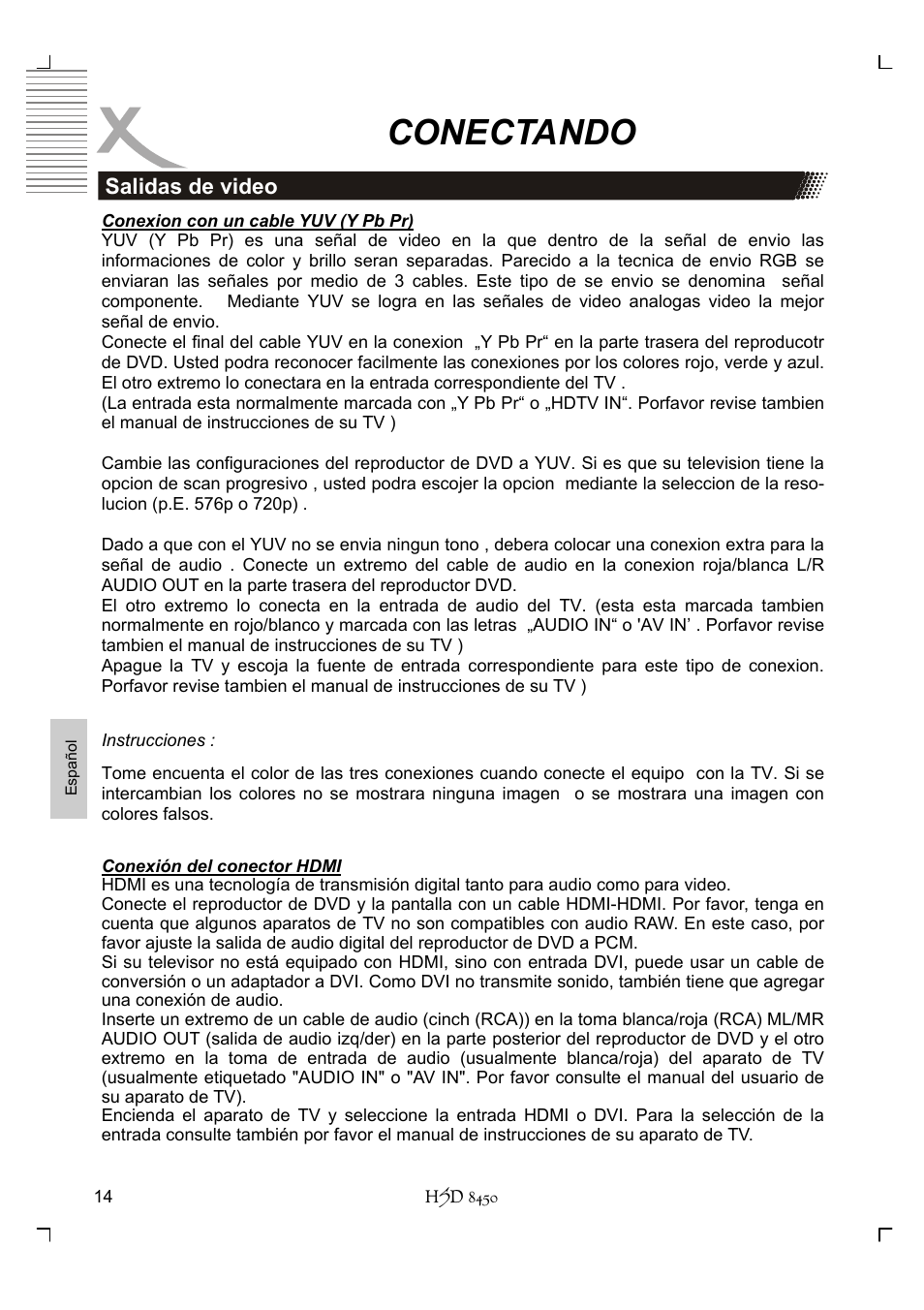 Conectando | Xoro HSD 8450 User Manual | Page 222 / 262