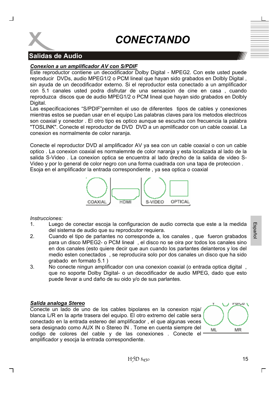 Conectando | Xoro HSD 8450 User Manual | Page 223 / 262