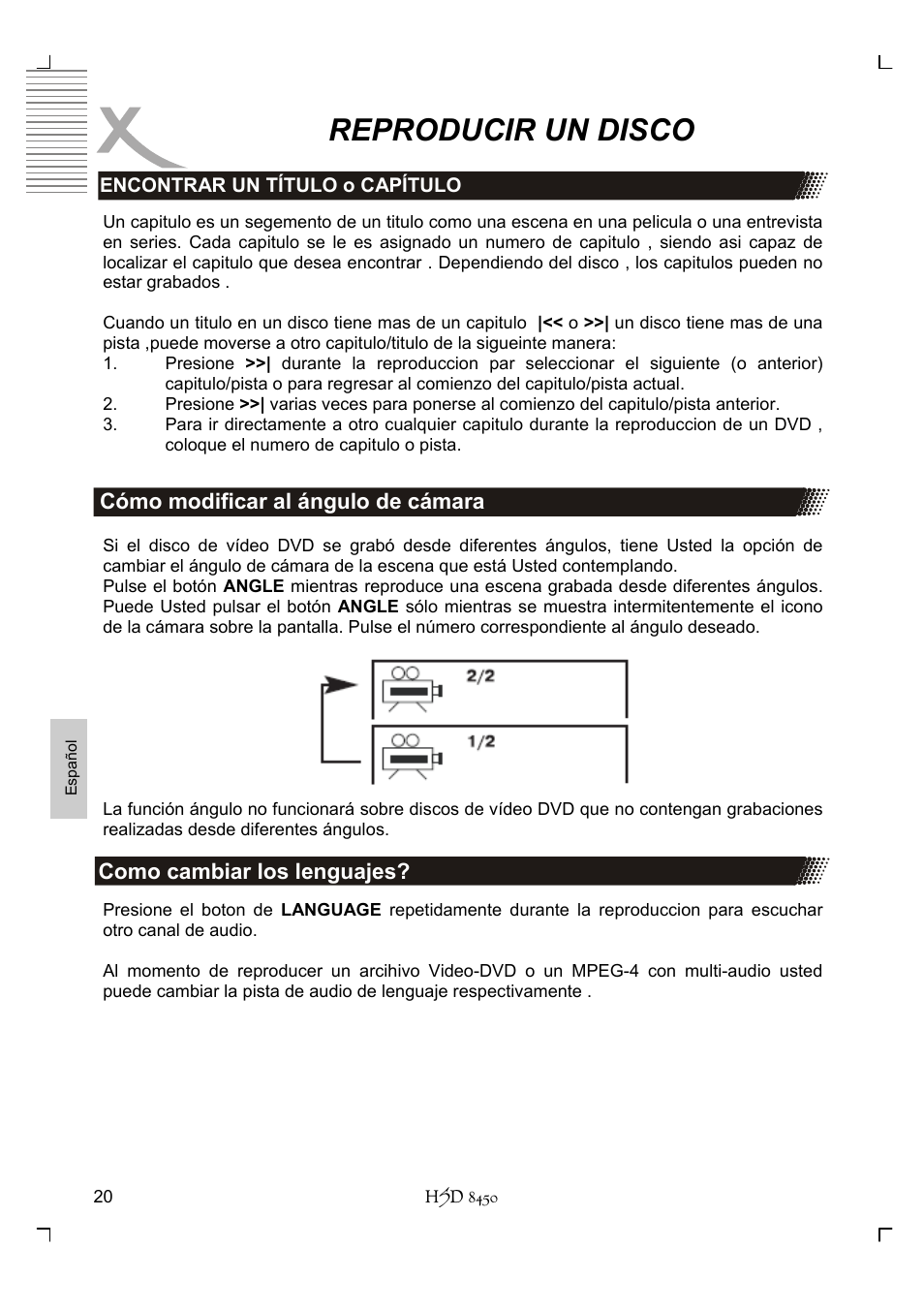 Reproducir un disco | Xoro HSD 8450 User Manual | Page 228 / 262