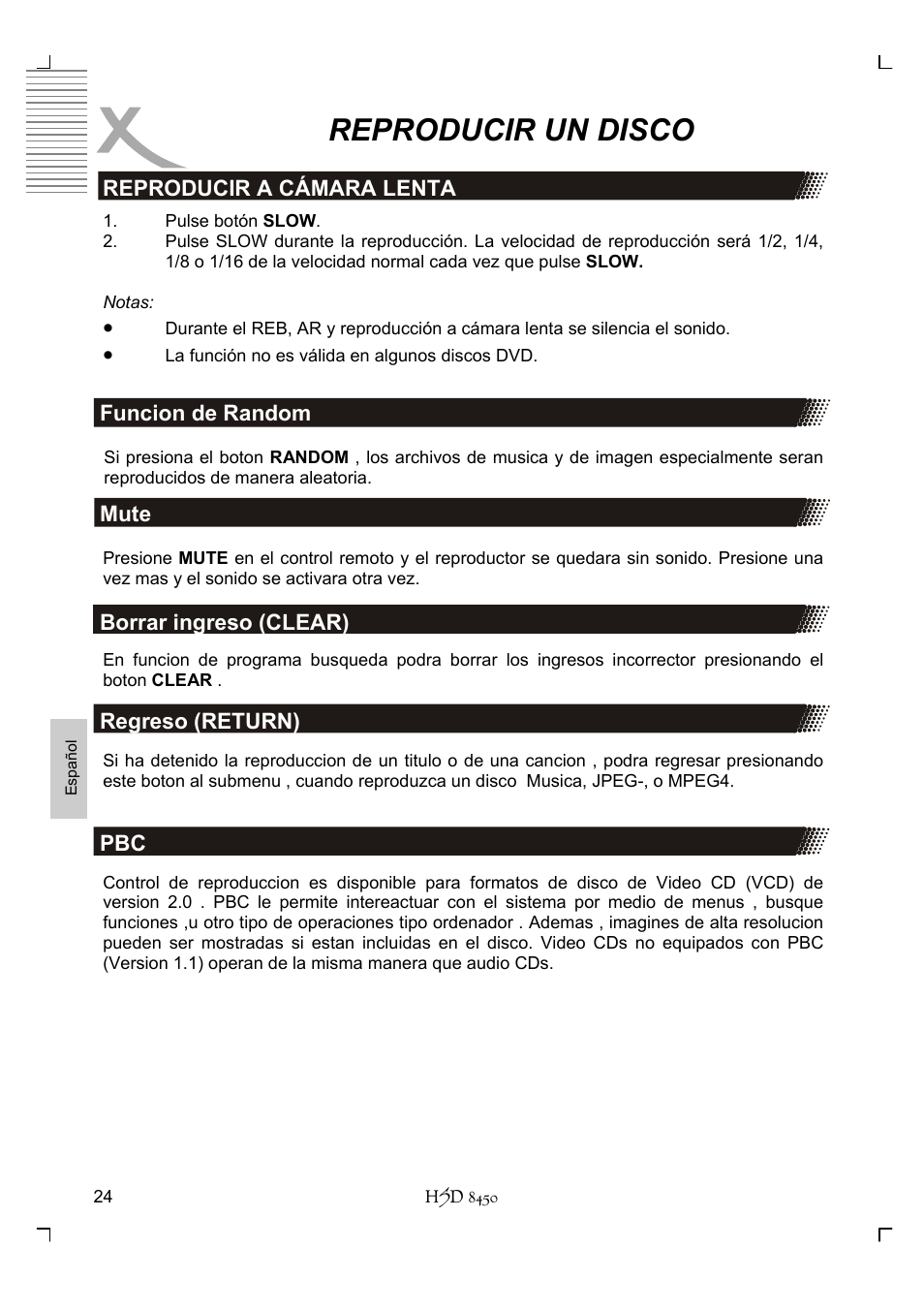 Reproducir un disco | Xoro HSD 8450 User Manual | Page 232 / 262