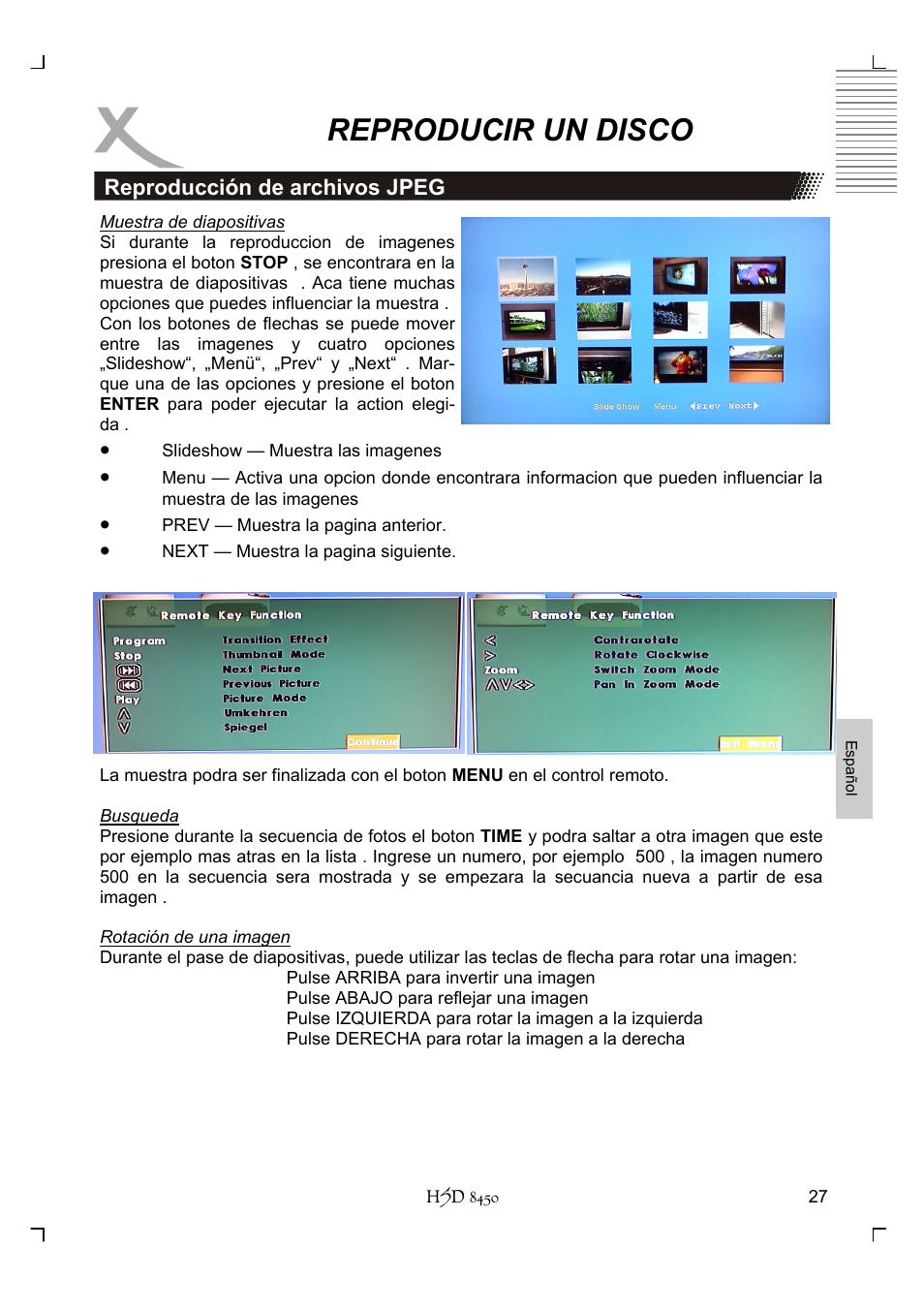 Reproducir un disco | Xoro HSD 8450 User Manual | Page 235 / 262