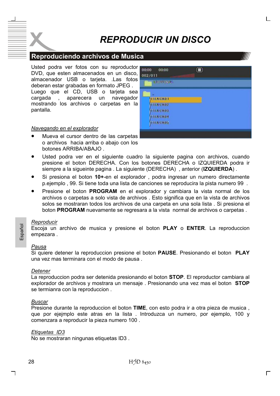 Reproducir un disco | Xoro HSD 8450 User Manual | Page 236 / 262