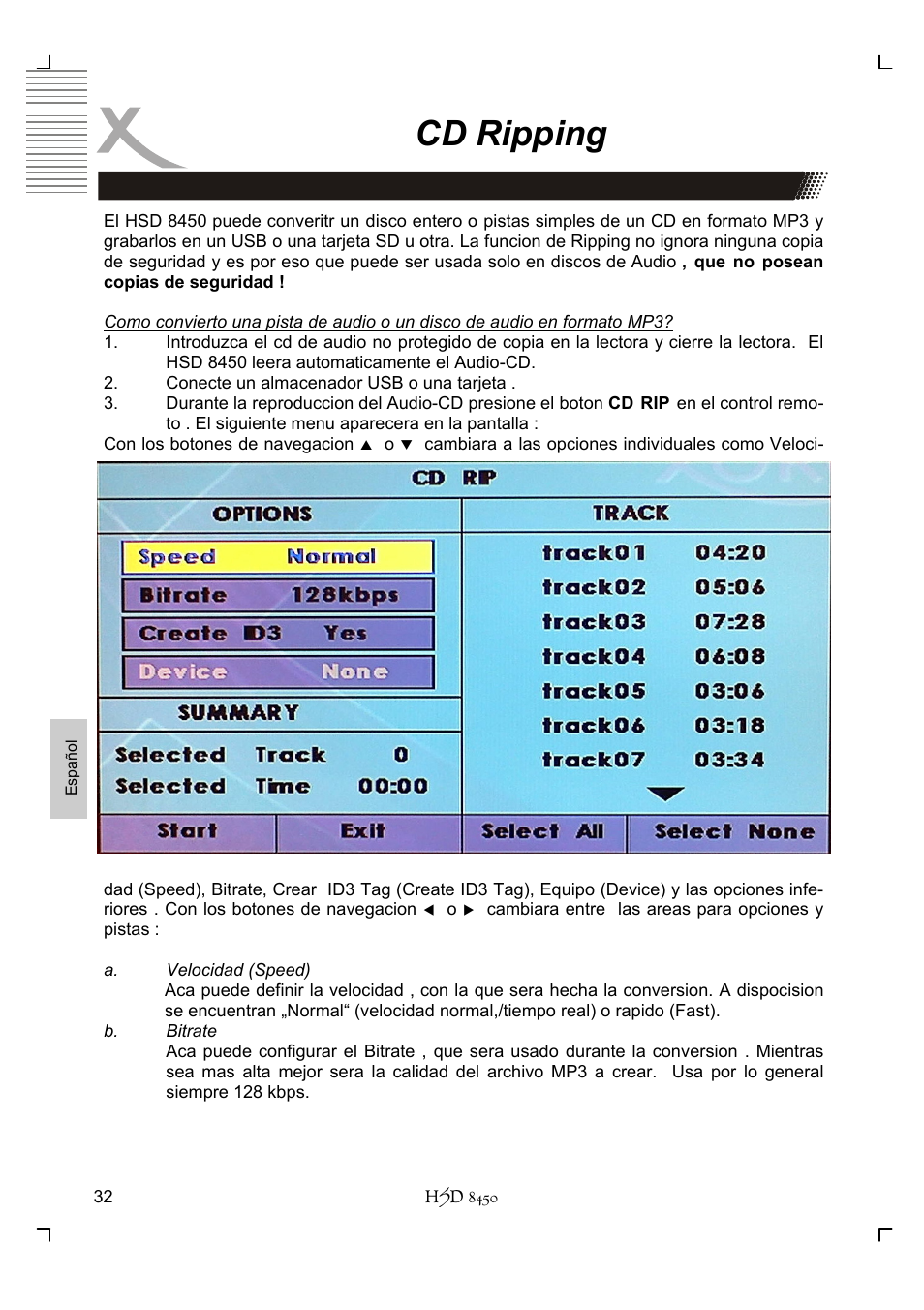 Cd ripping | Xoro HSD 8450 User Manual | Page 240 / 262