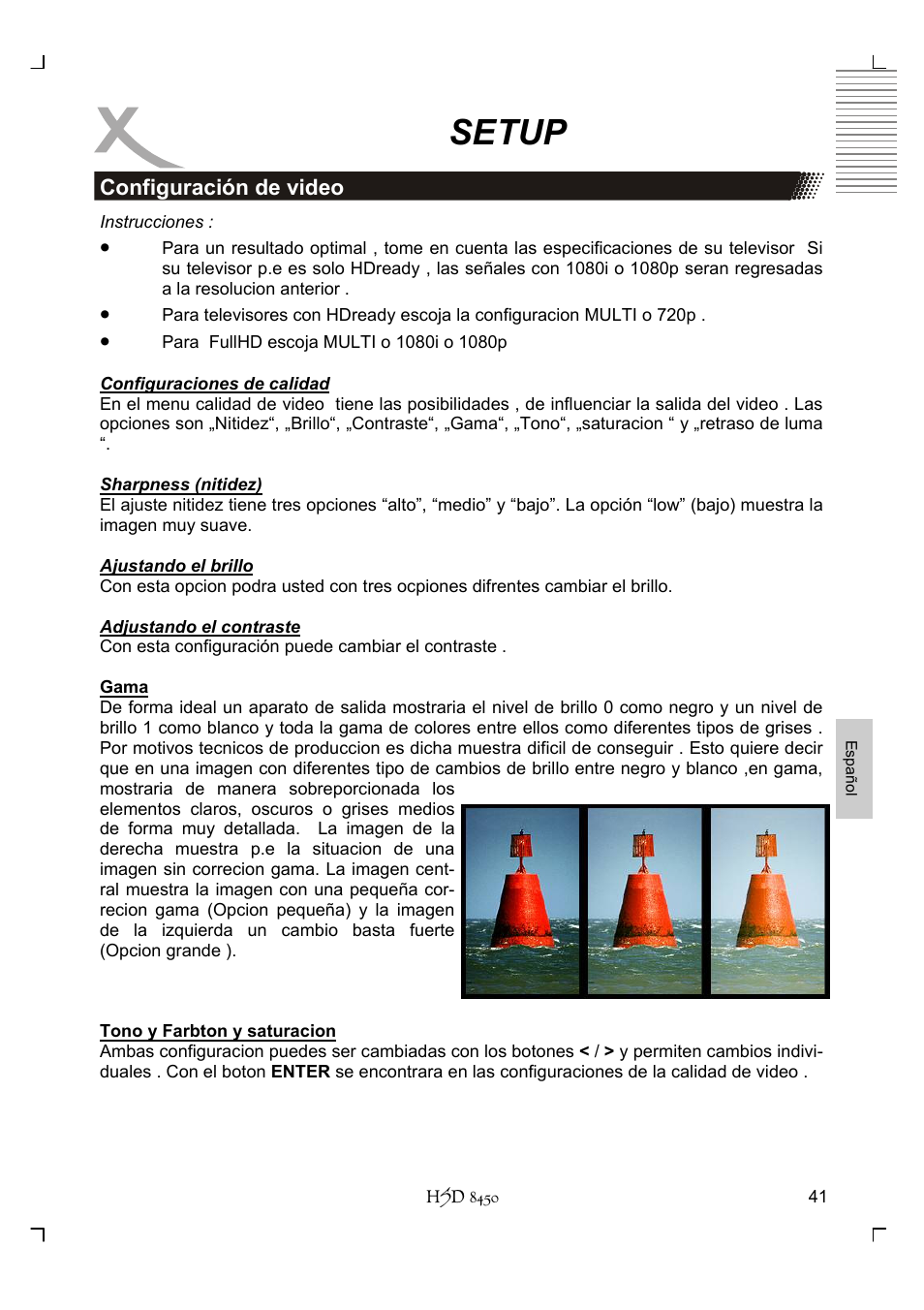Setup | Xoro HSD 8450 User Manual | Page 249 / 262