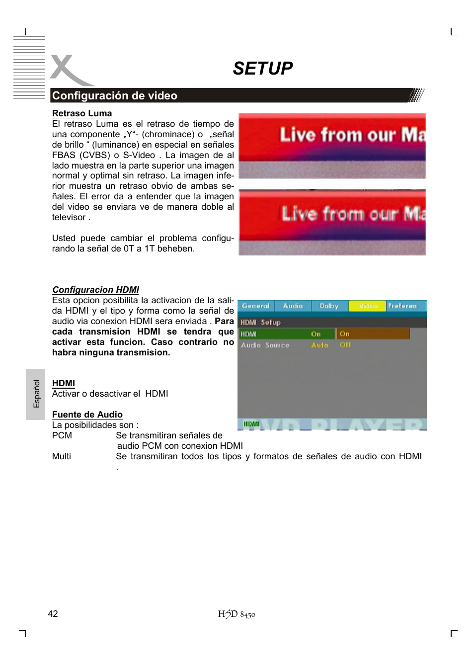 Setup | Xoro HSD 8450 User Manual | Page 250 / 262