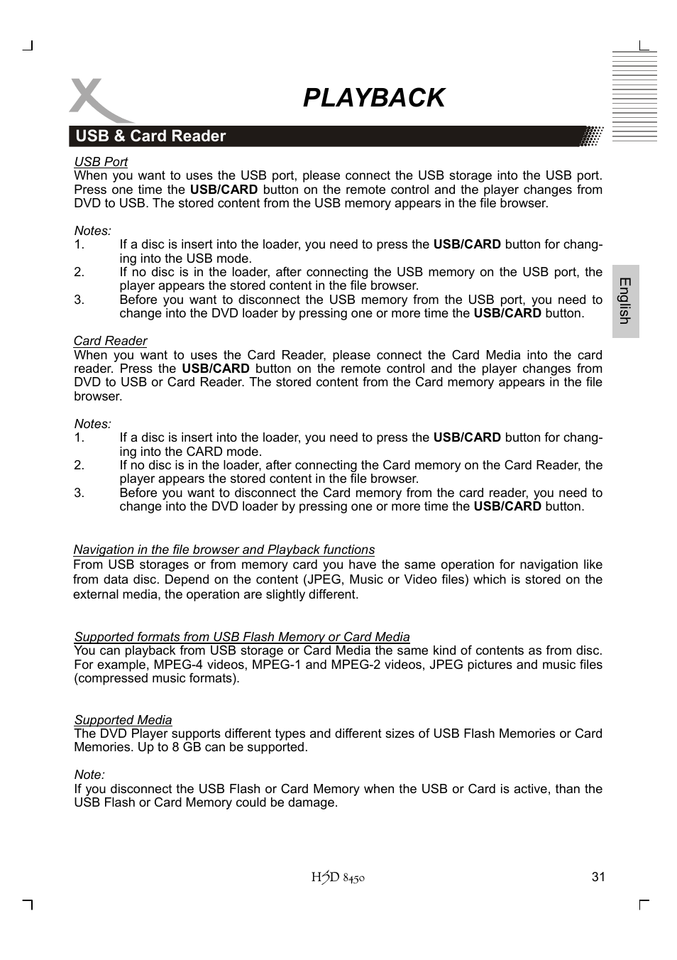 Playback | Xoro HSD 8450 User Manual | Page 83 / 262