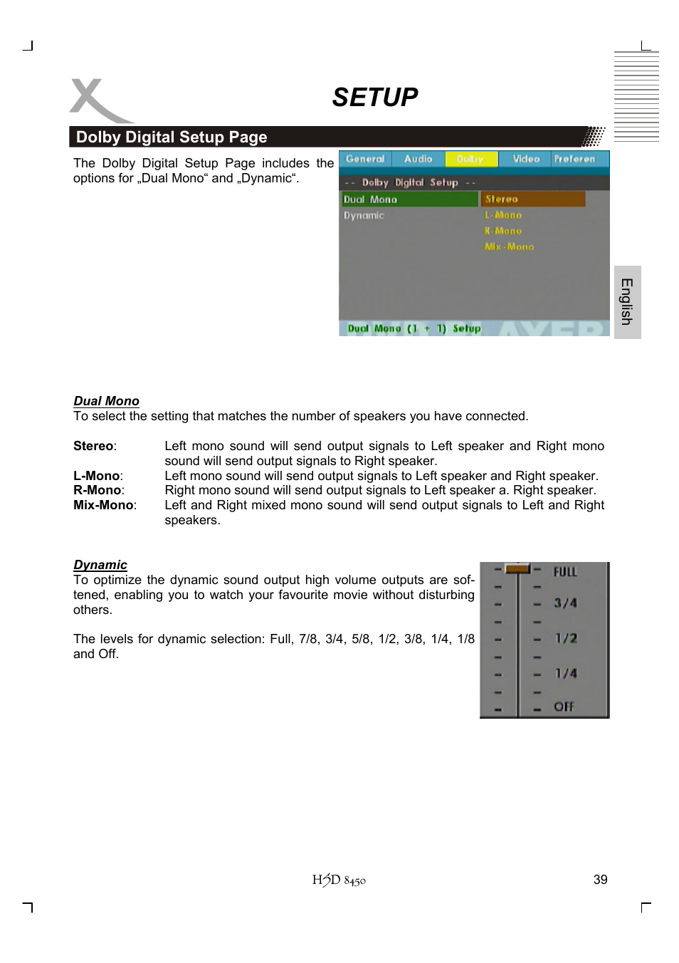 Setup | Xoro HSD 8450 User Manual | Page 91 / 262