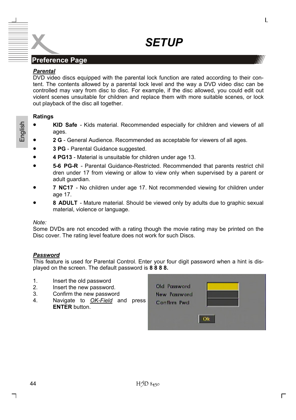 Setup | Xoro HSD 8450 User Manual | Page 96 / 262