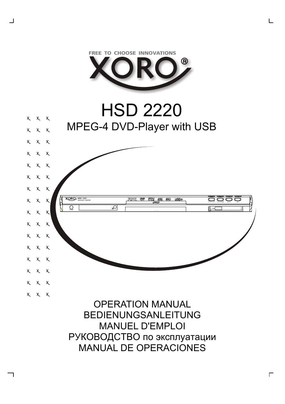 Xoro HSD 2220 User Manual | 220 pages