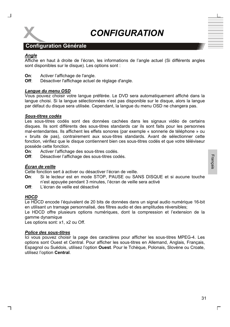 Configuration | Xoro HSD 2220 User Manual | Page 161 / 220