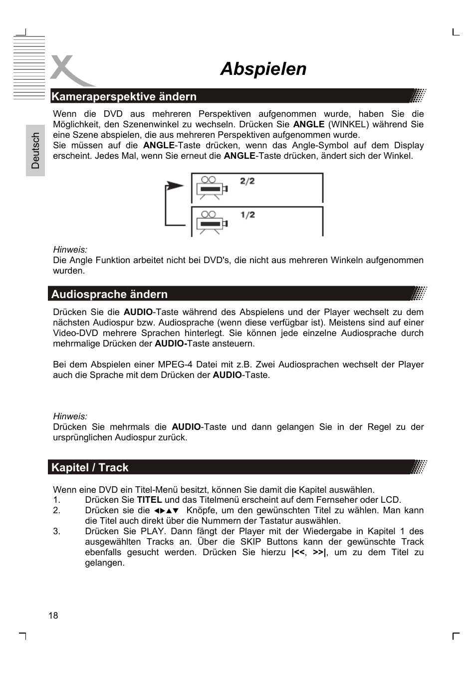 Abspielen | Xoro HSD 2220 User Manual | Page 18 / 220