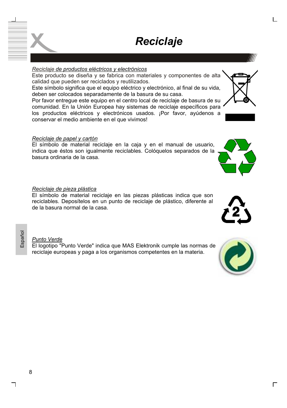 Reciclaje | Xoro HSD 2220 User Manual | Page 182 / 220