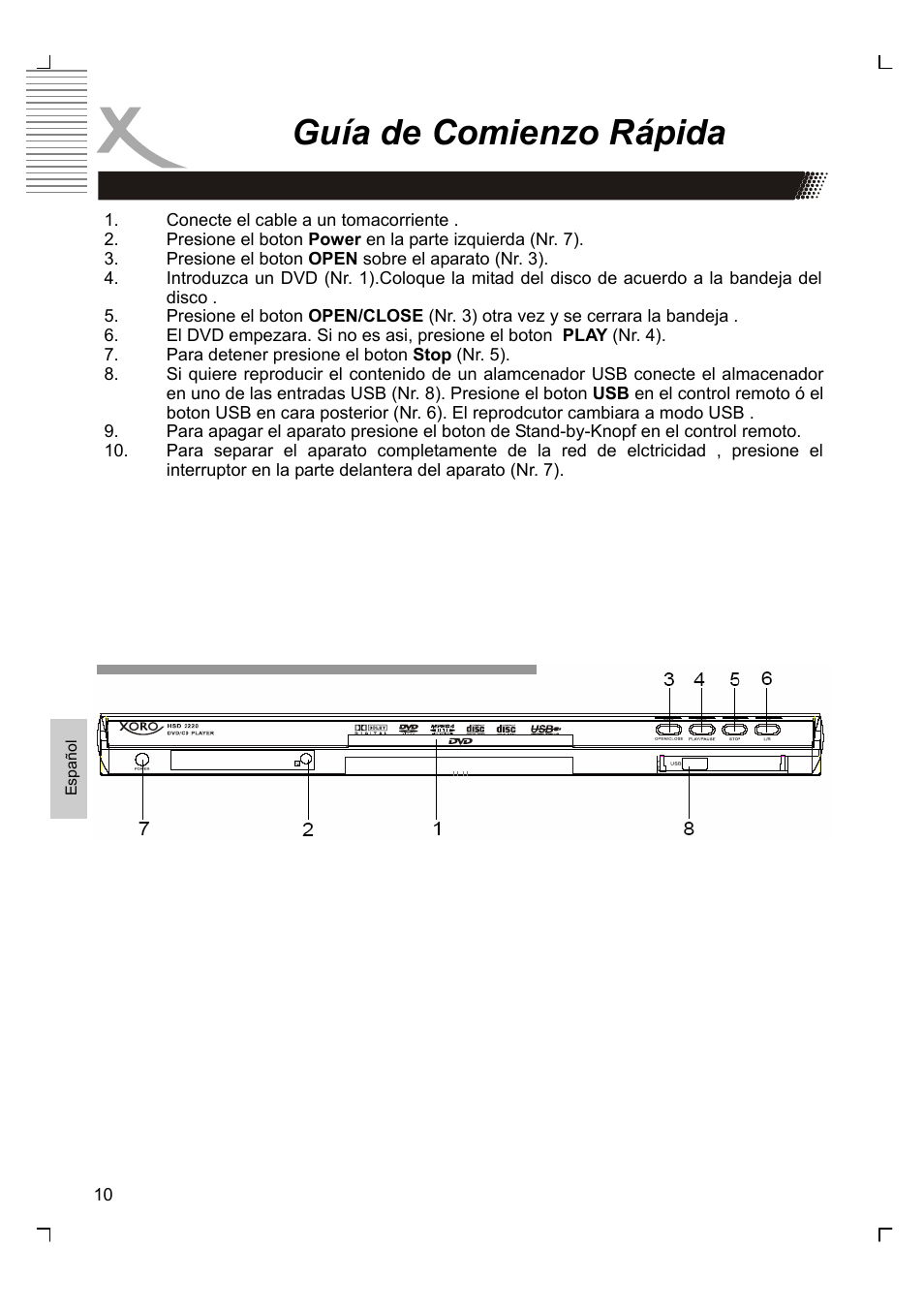 Guía de comienzo rápida | Xoro HSD 2220 User Manual | Page 184 / 220