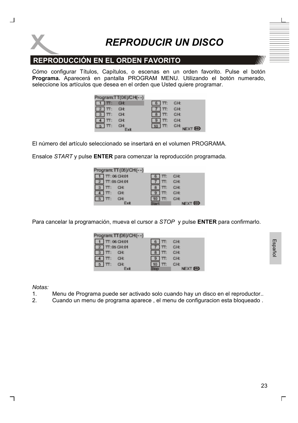 Reproducir un disco | Xoro HSD 2220 User Manual | Page 197 / 220