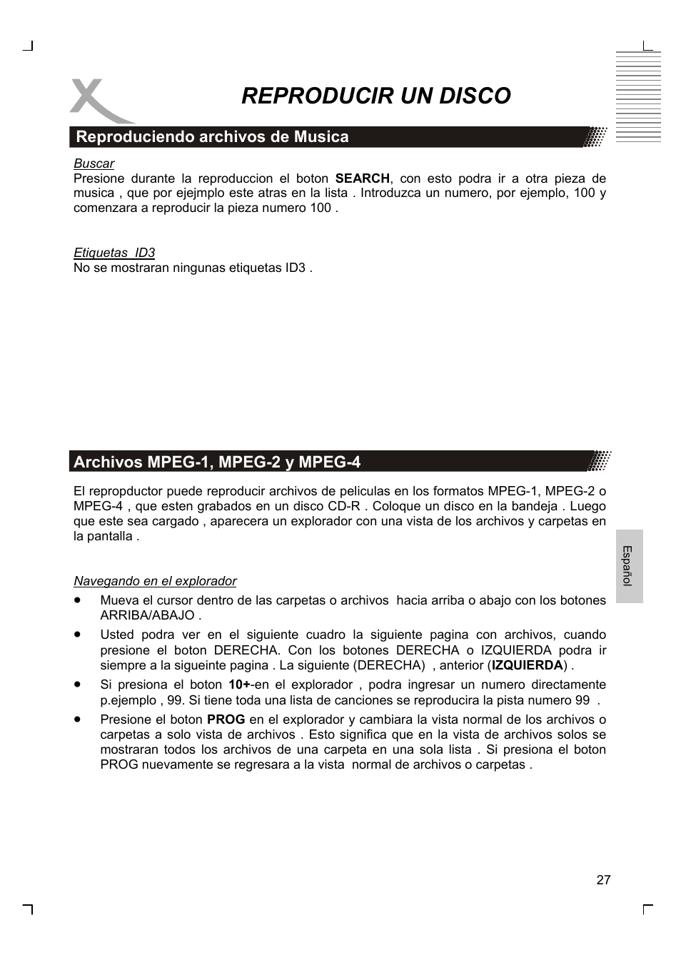 Reproducir un disco | Xoro HSD 2220 User Manual | Page 201 / 220