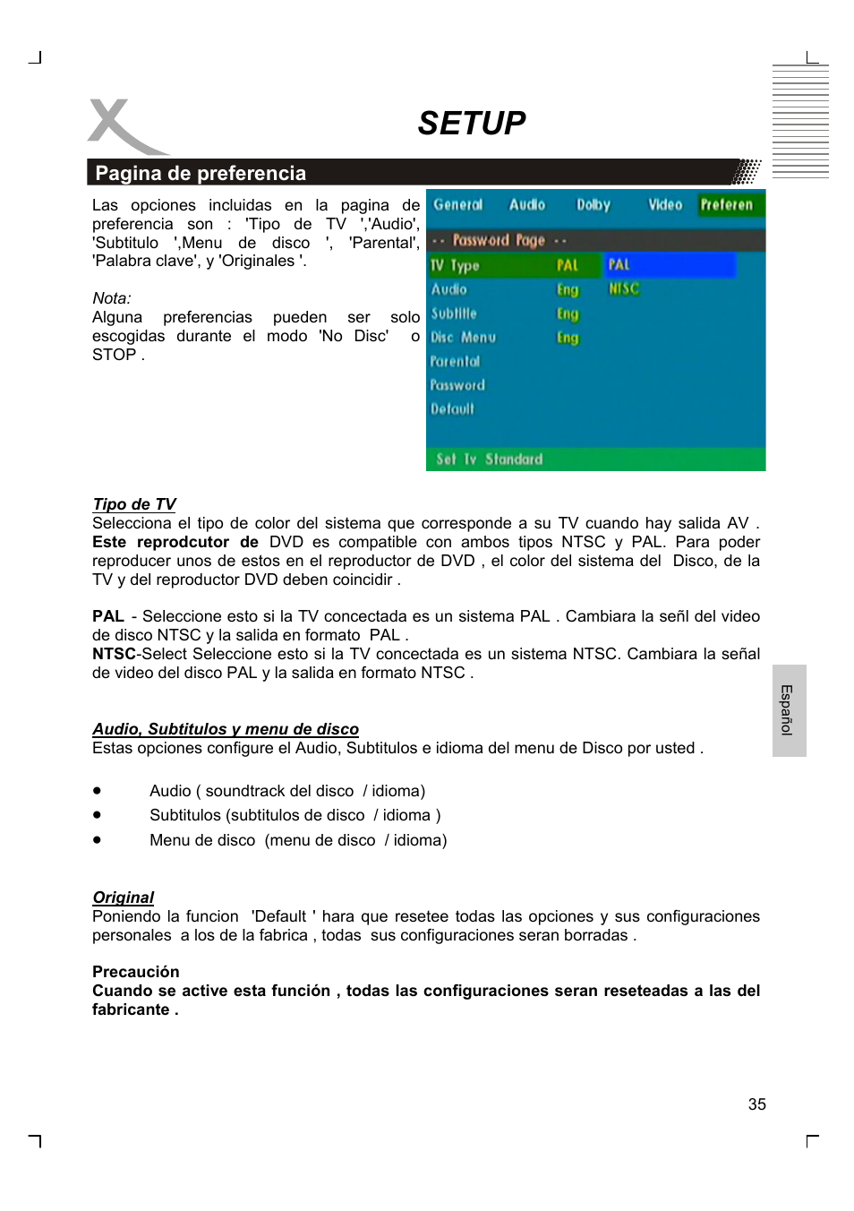 Setup | Xoro HSD 2220 User Manual | Page 209 / 220