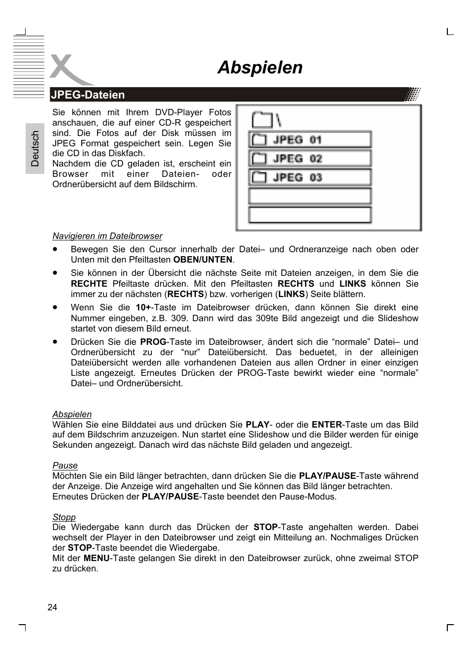 Abspielen | Xoro HSD 2220 User Manual | Page 24 / 220