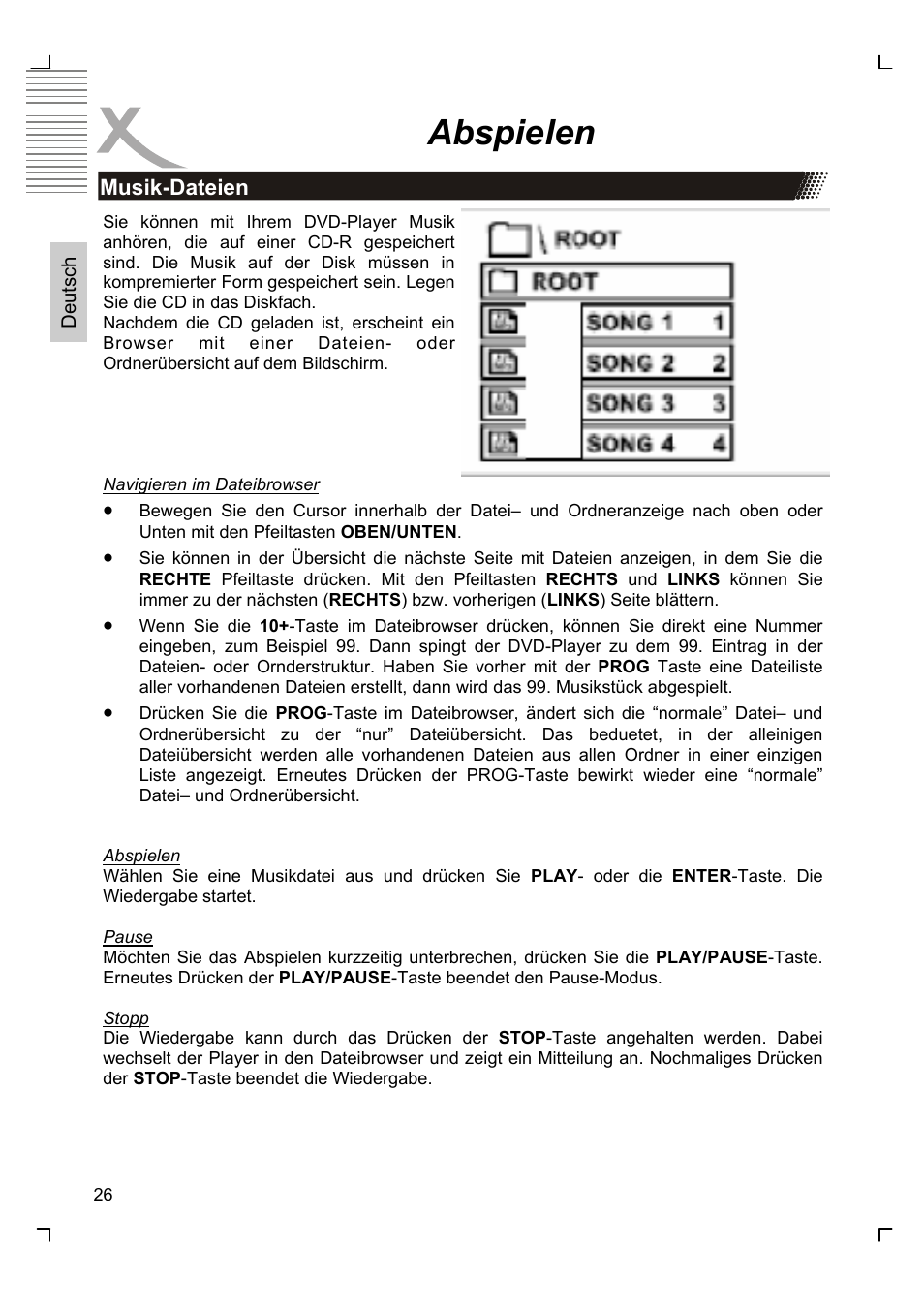 Abspielen | Xoro HSD 2220 User Manual | Page 26 / 220