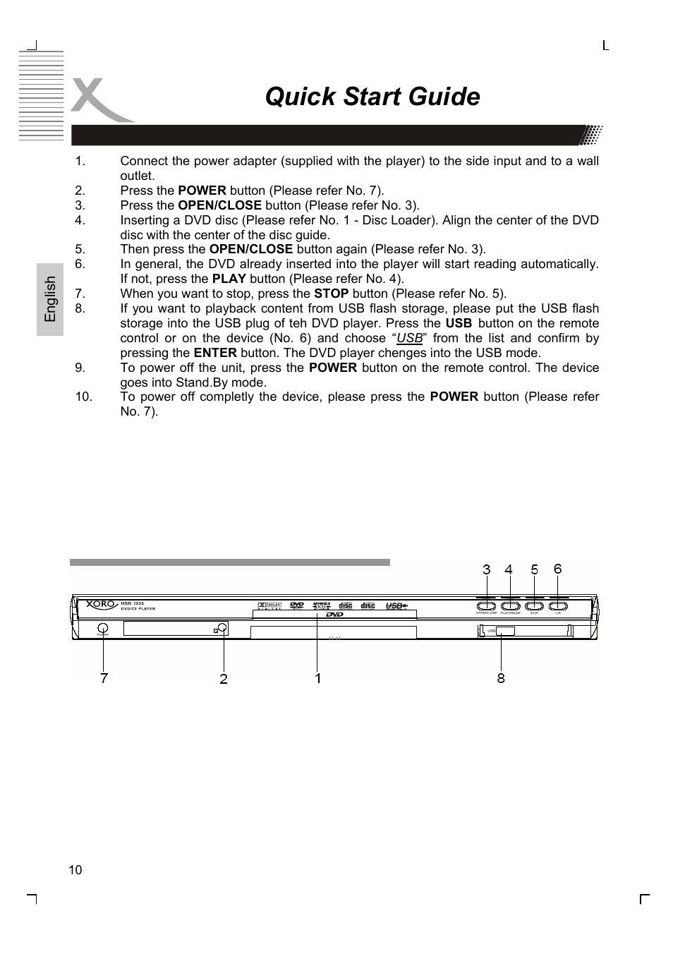 Quick start guide | Xoro HSD 2220 User Manual | Page 54 / 220