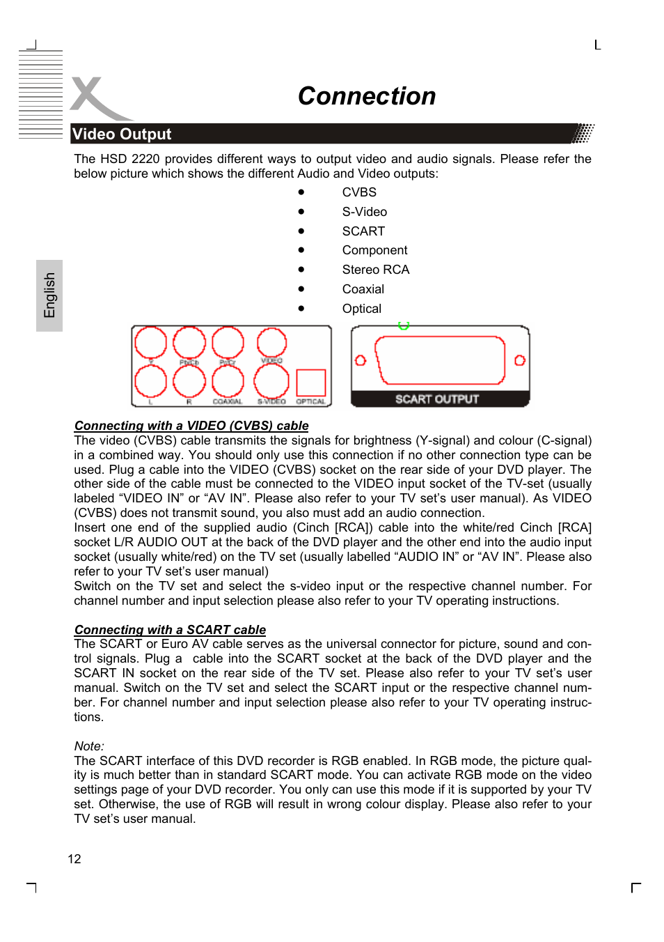 Connection | Xoro HSD 2220 User Manual | Page 56 / 220