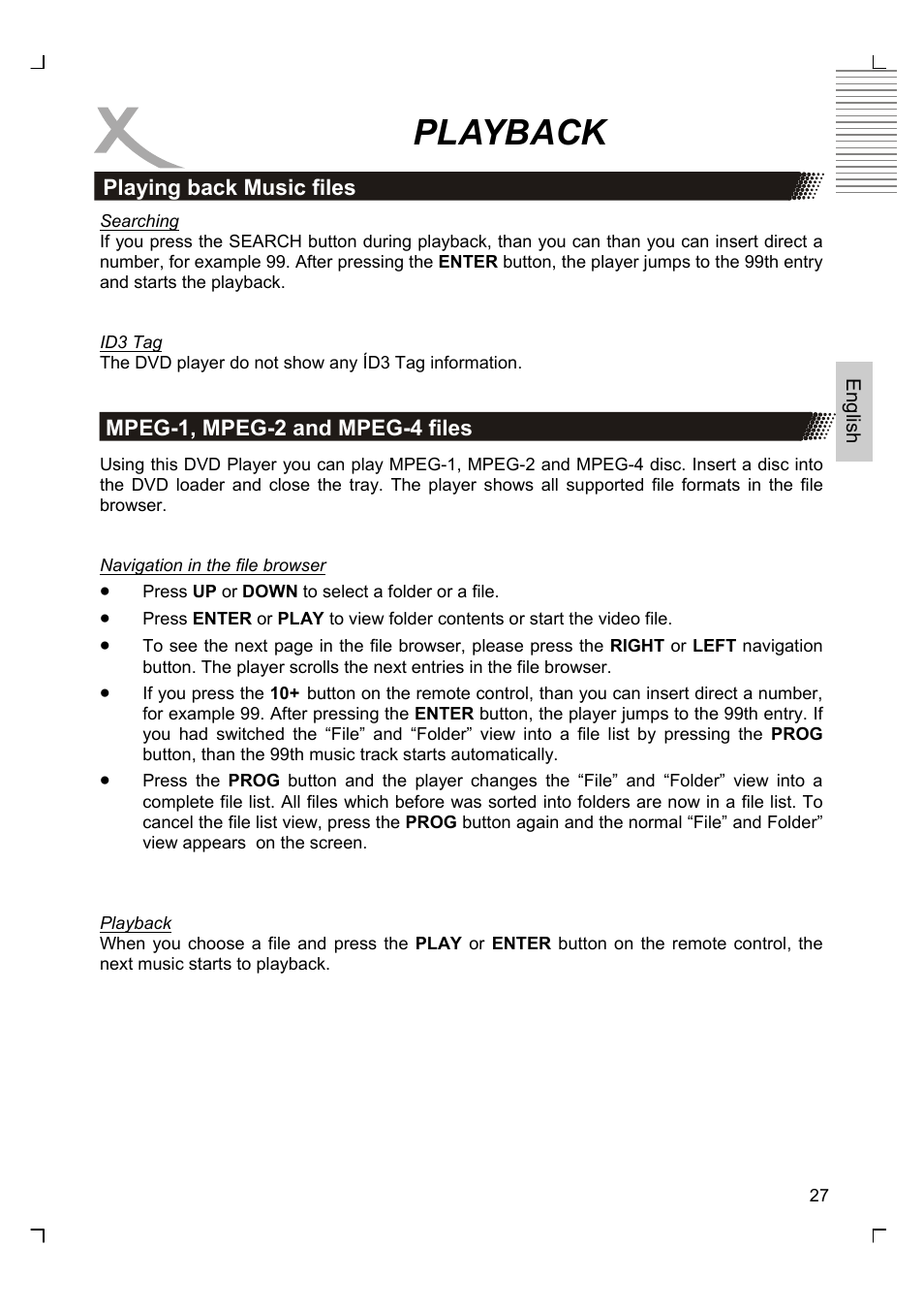 Playback | Xoro HSD 2220 User Manual | Page 71 / 220