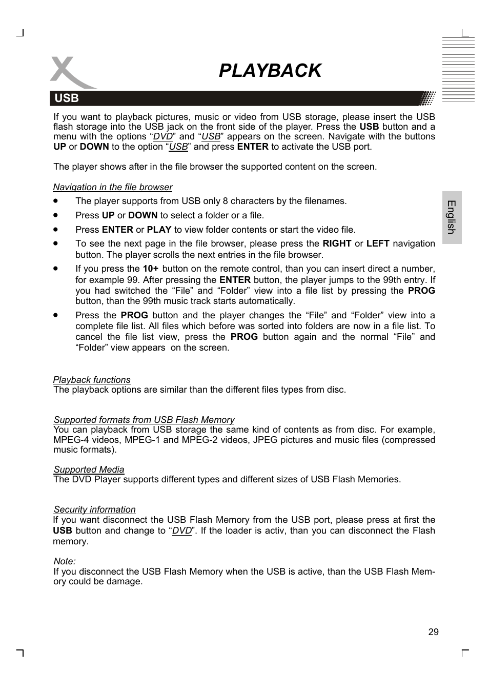 Playback | Xoro HSD 2220 User Manual | Page 73 / 220