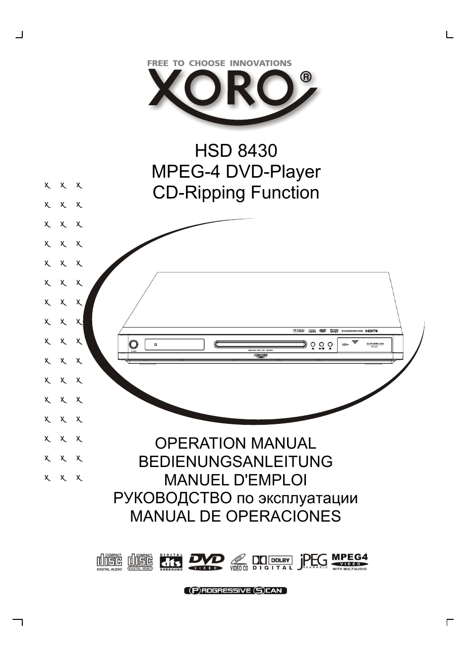 Xoro HSD 8430 User Manual | 243 pages