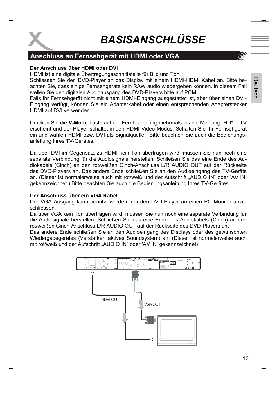 Basisanschlüsse | Xoro HSD 8430 User Manual | Page 13 / 243
