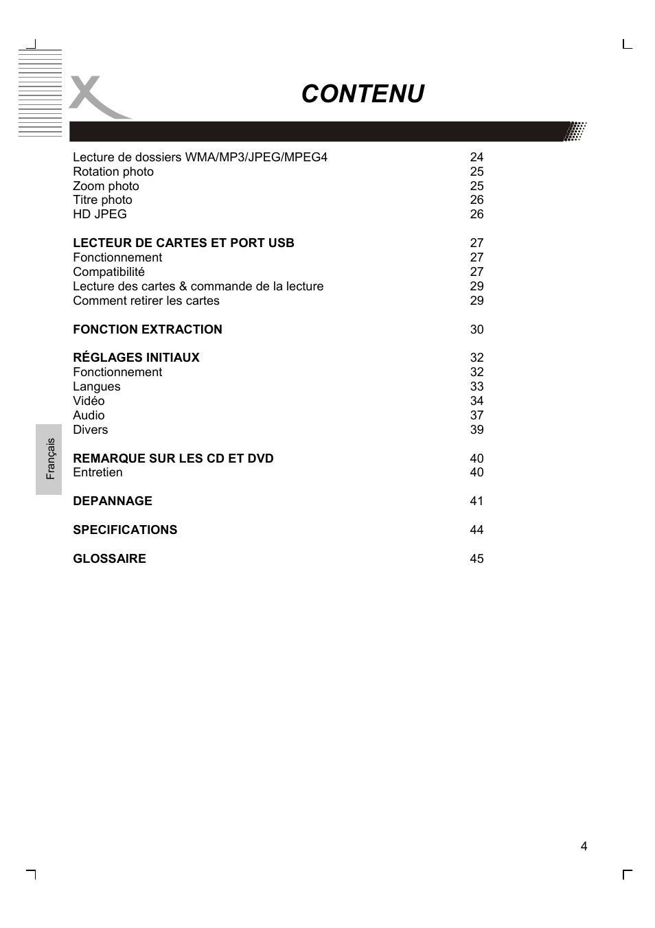 Contenu | Xoro HSD 8430 User Manual | Page 148 / 243