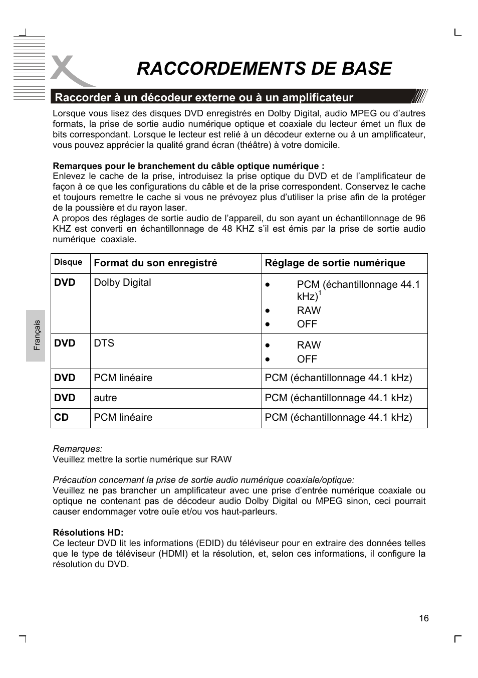 Raccordements de base | Xoro HSD 8430 User Manual | Page 160 / 243
