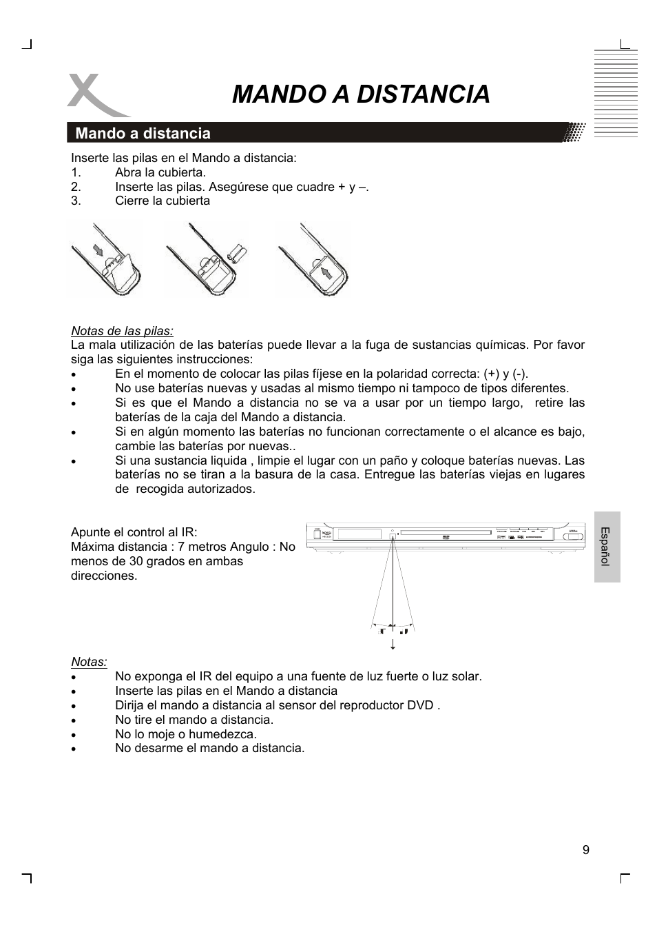 Mando a distancia | Xoro HSD 8430 User Manual | Page 201 / 243