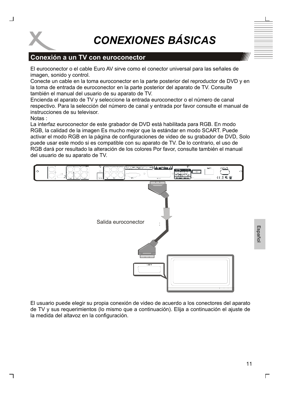 Conexiones básicas | Xoro HSD 8430 User Manual | Page 203 / 243