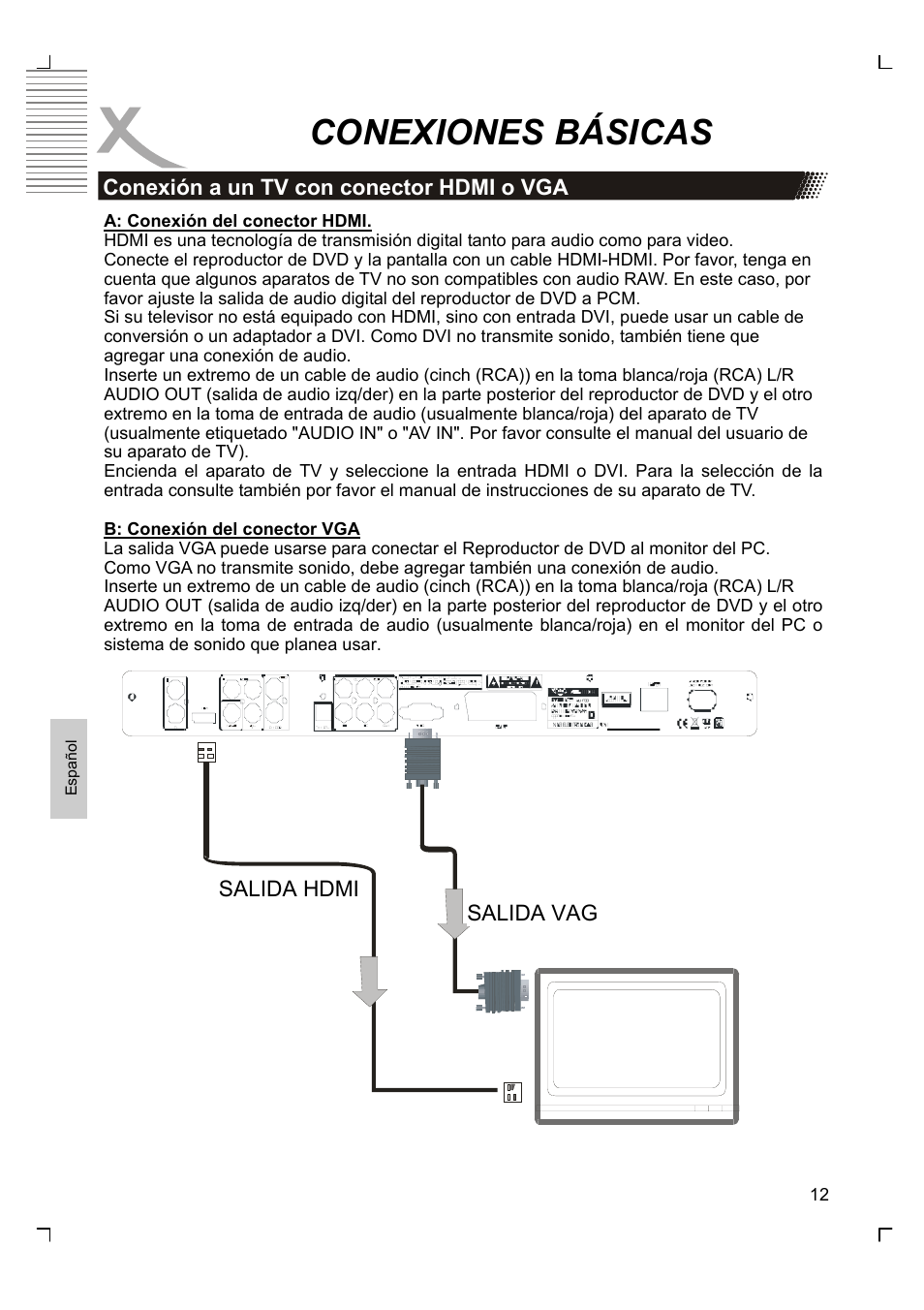 Conexiones básicas | Xoro HSD 8430 User Manual | Page 204 / 243