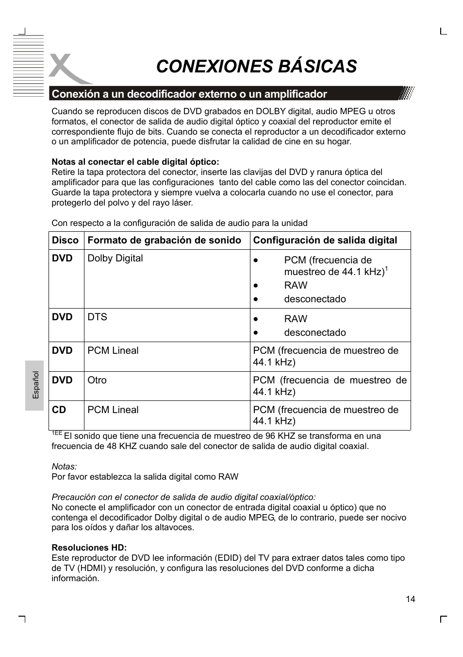 Conexiones básicas | Xoro HSD 8430 User Manual | Page 206 / 243