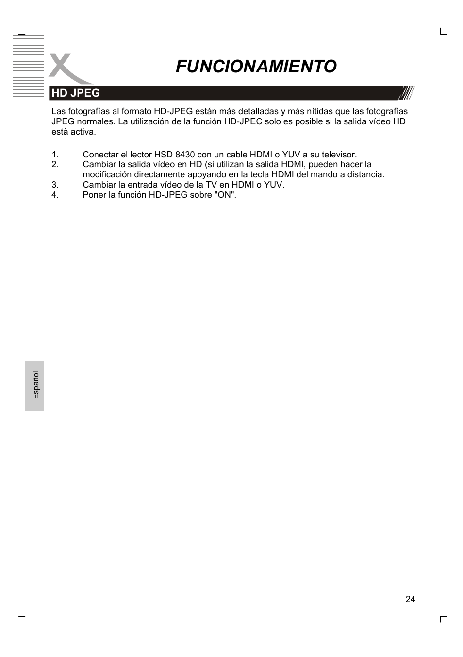 Funcionamiento | Xoro HSD 8430 User Manual | Page 216 / 243