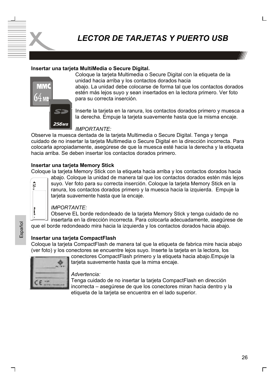 Lector de tarjetas y puerto usb | Xoro HSD 8430 User Manual | Page 218 / 243