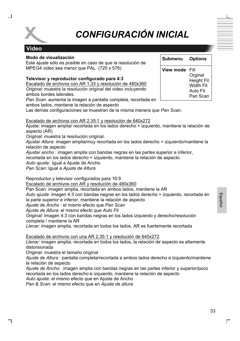 Configuración inicial | Xoro HSD 8430 User Manual | Page 225 / 243