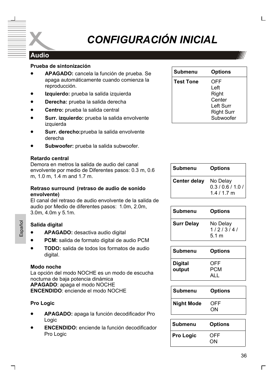 Configuración inicial | Xoro HSD 8430 User Manual | Page 228 / 243