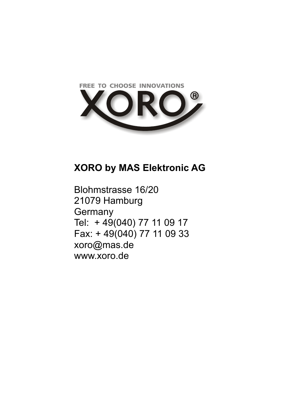 Xoro HSD 8430 User Manual | Page 243 / 243