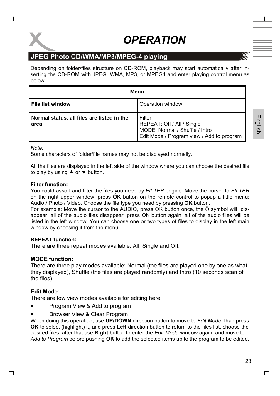 Operation | Xoro HSD 8430 User Manual | Page 73 / 243