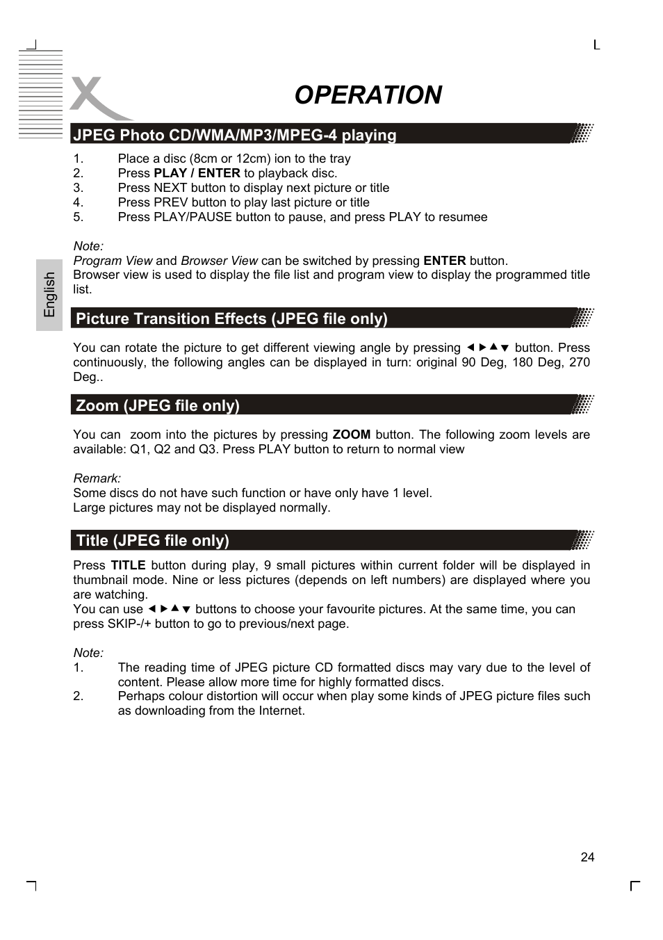 Operation | Xoro HSD 8430 User Manual | Page 74 / 243